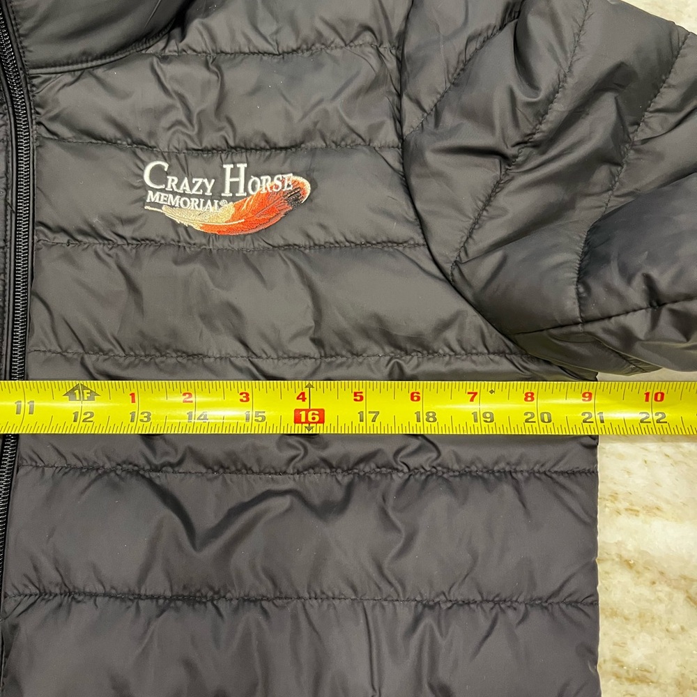 Crazy Horse Memorial Weatherproof "PillowPac" Puffer Jacket Black Men’s Small - Picture 11 of 13